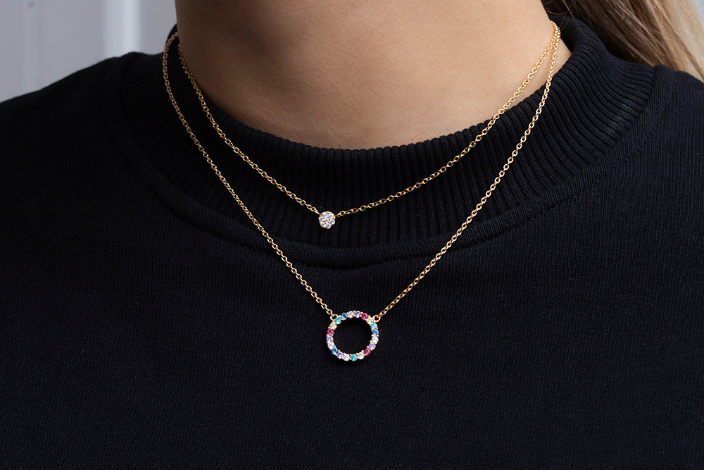 18K gold plated | Rainbow | Grande