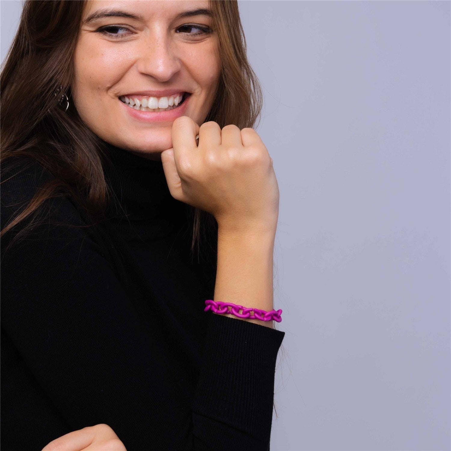 X Jewellery apyrankė, ryškiai rožinė