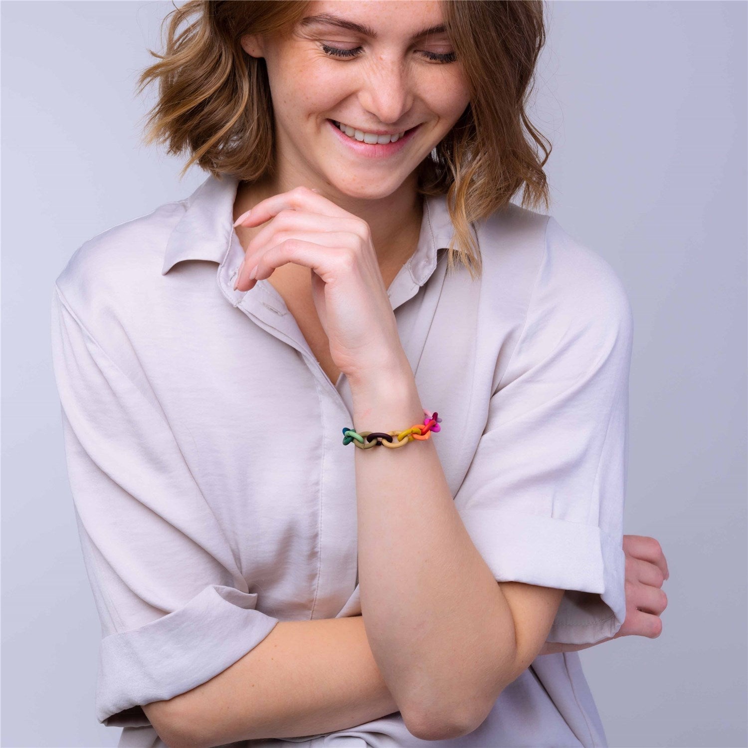 Vaivorykštė, X Jewellery sidabro apyrankės rinkinys