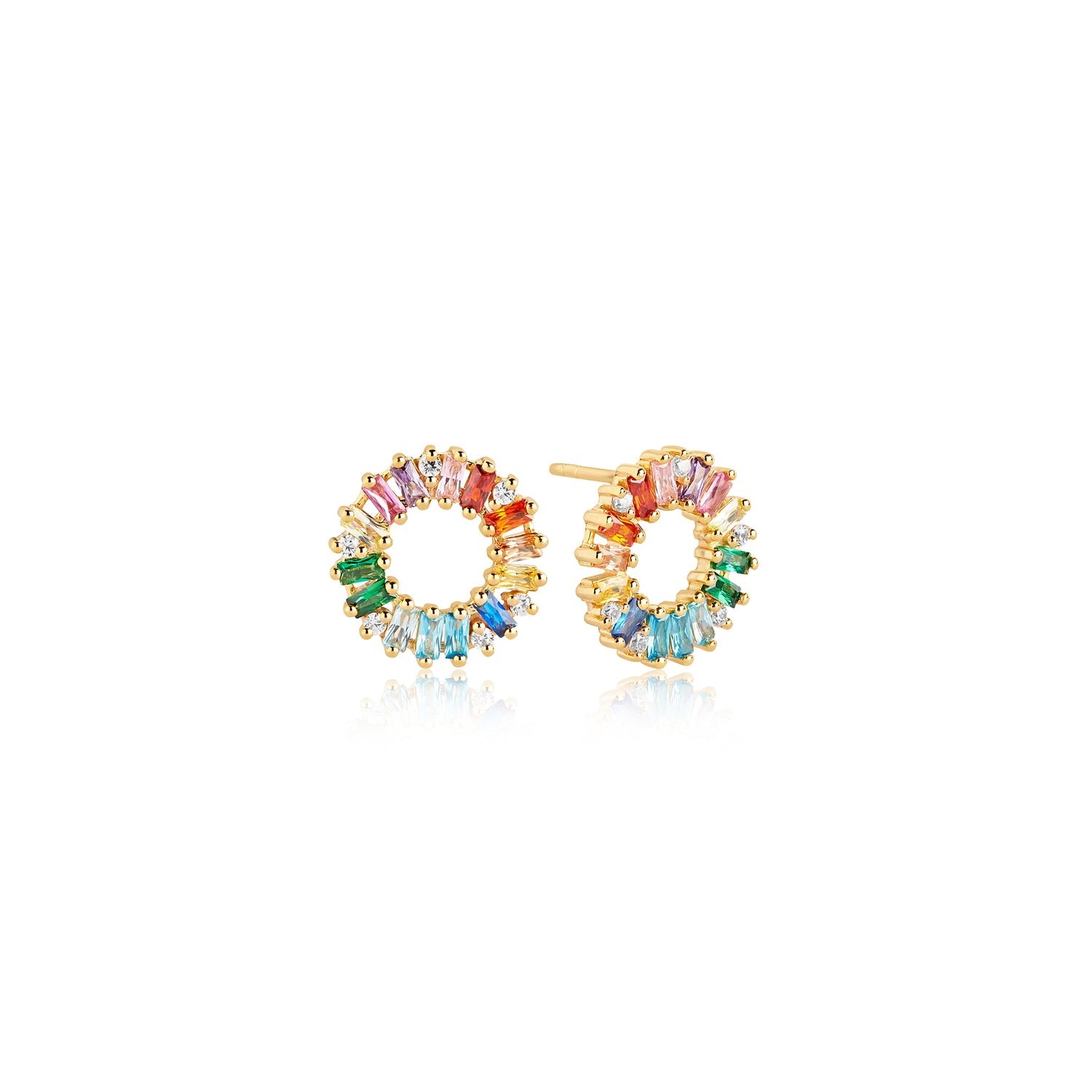 18K gold plated | Rainbow