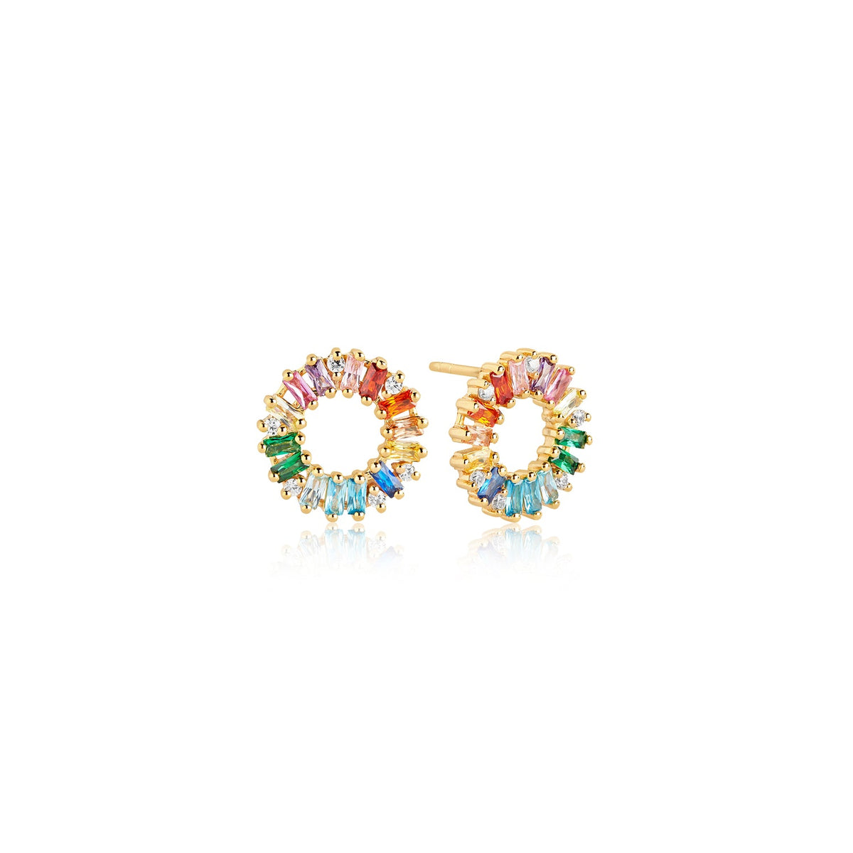18K gold plated | Rainbow