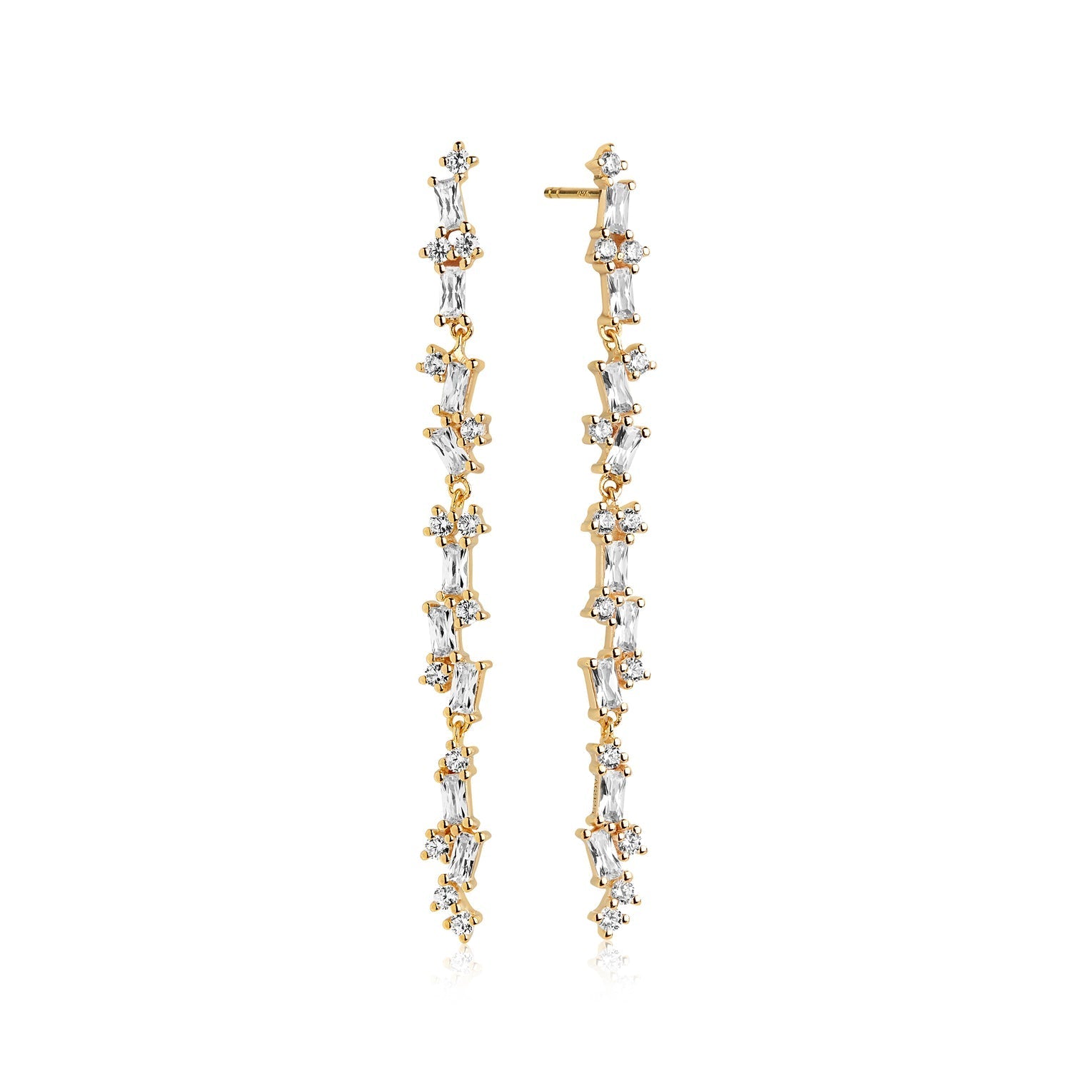 18K gold plated | White