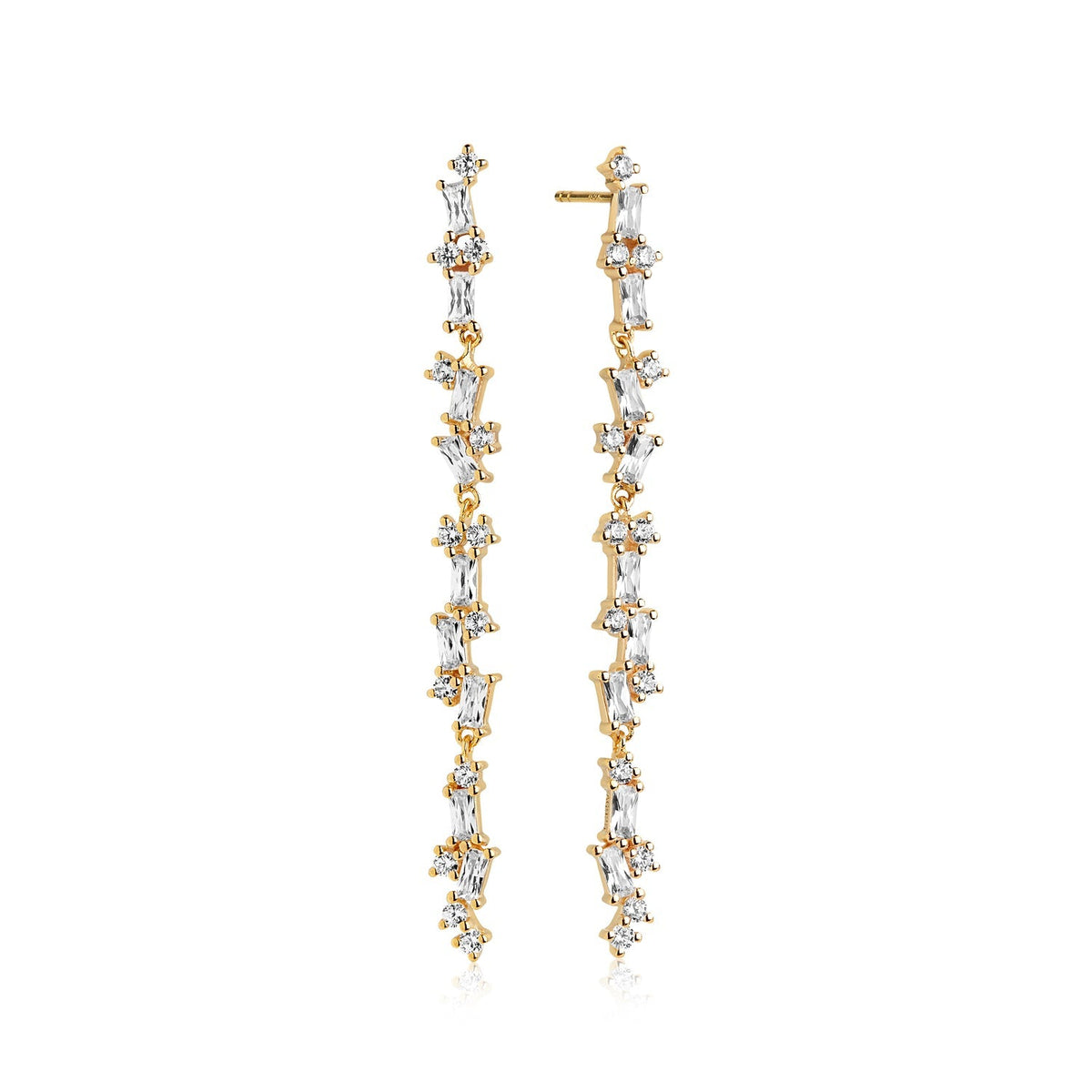 18K gold plated | White