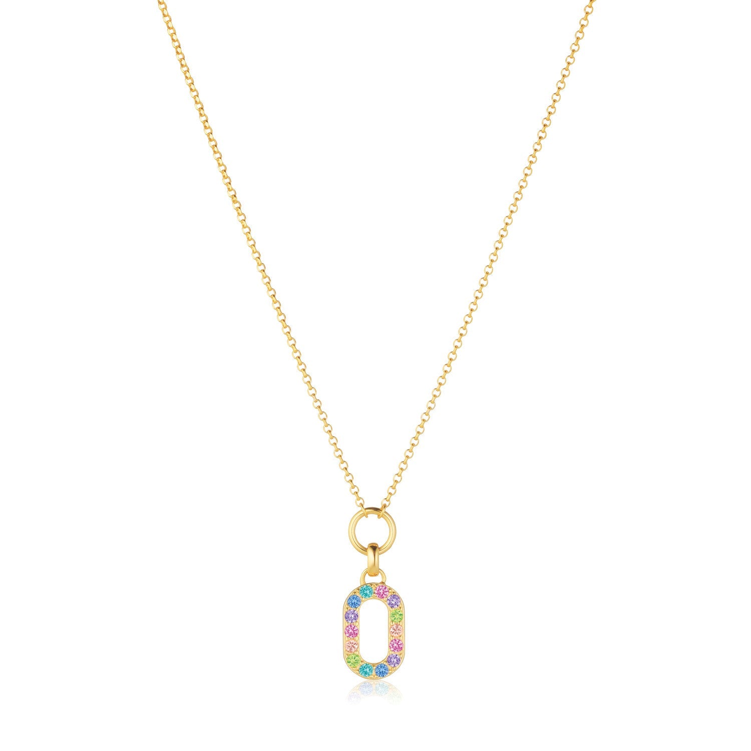 18K gold plated | Rainbow
