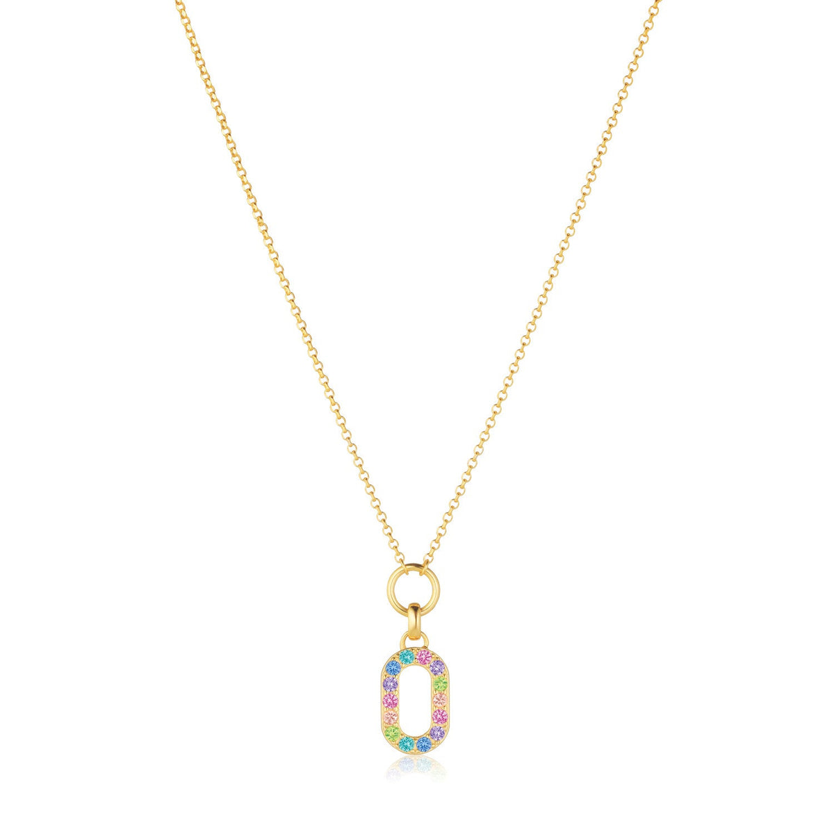 18K gold plated | Rainbow