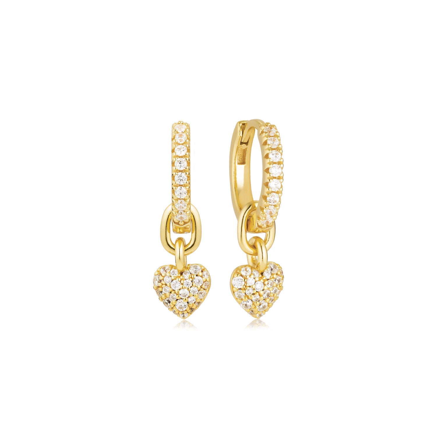 18K gold plated | White