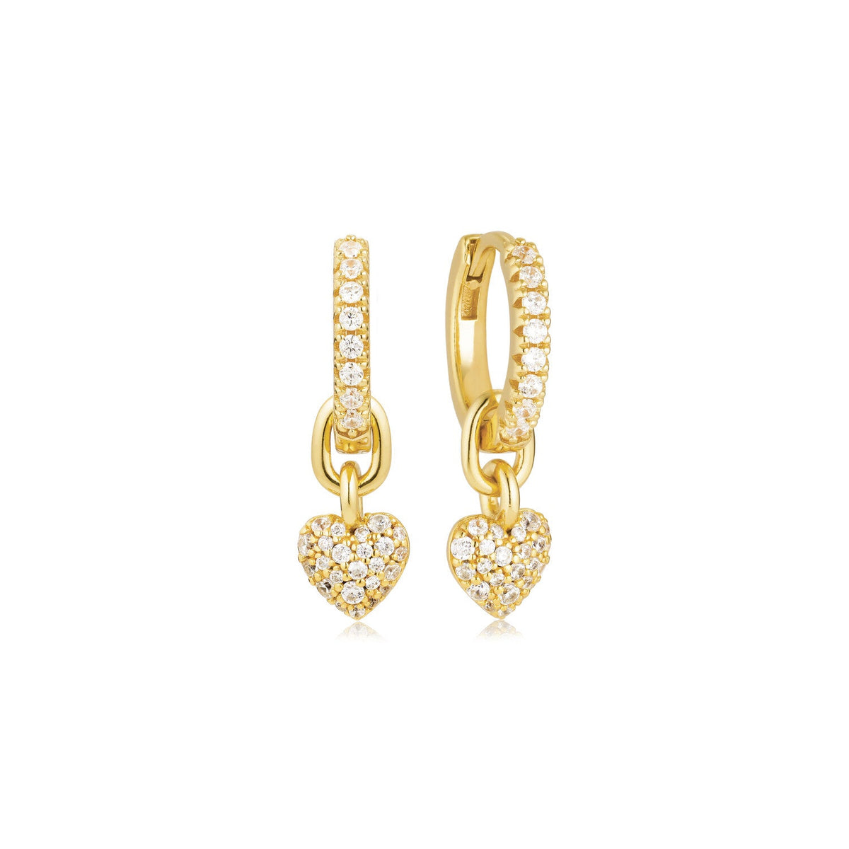 18K gold plated | White