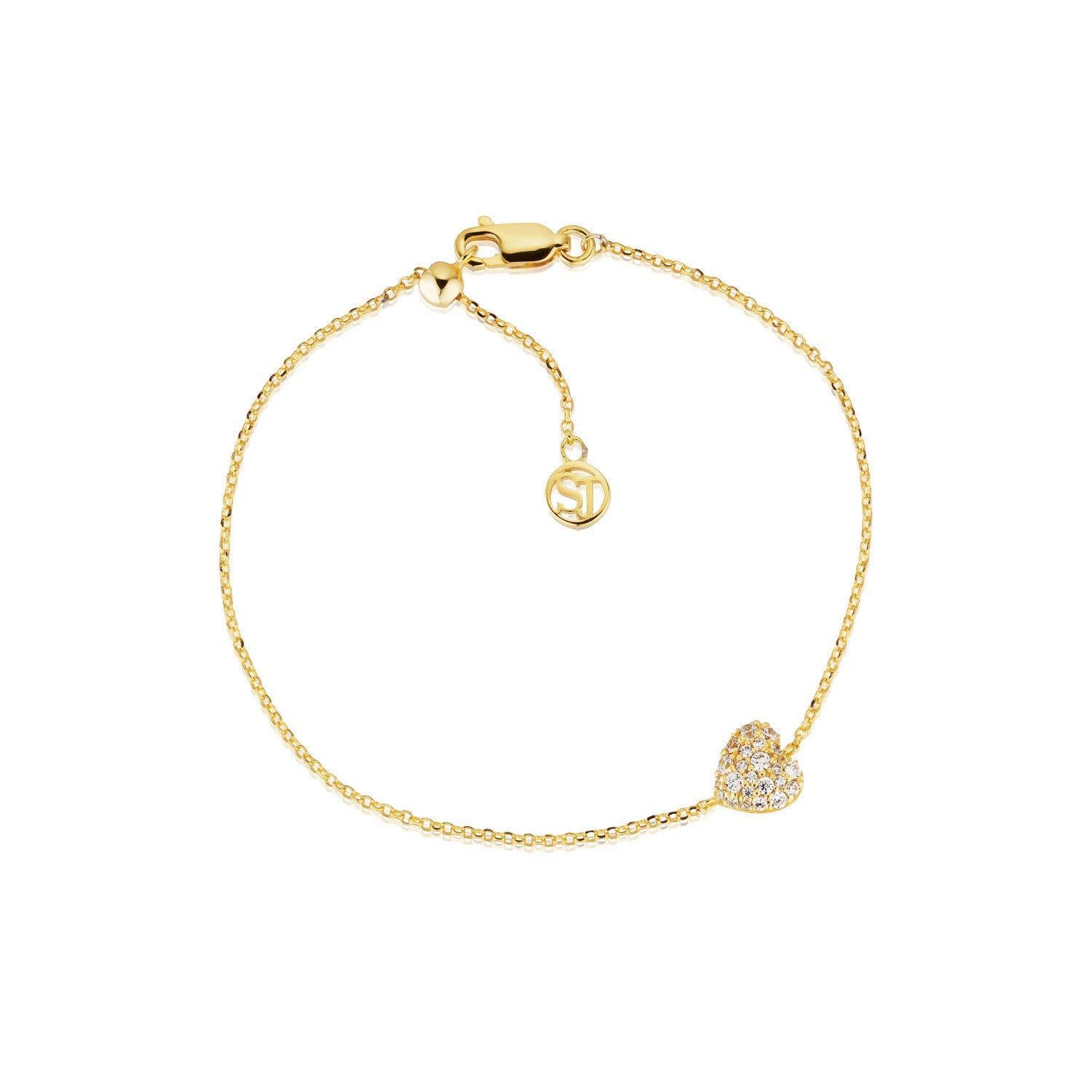 18K gold plated | White