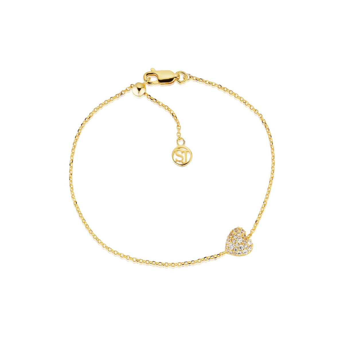 18K gold plated | White