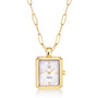 Stainless steel gold | White mother of pearl dial