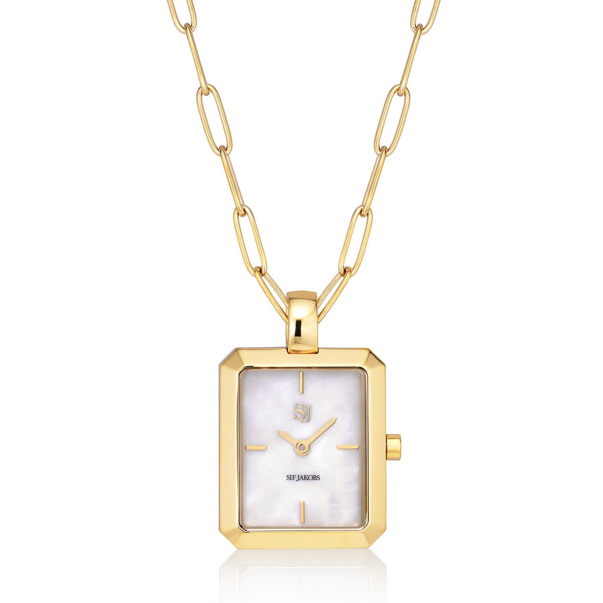 Stainless steel gold | White mother of pearl dial