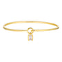 18K gold plated | White