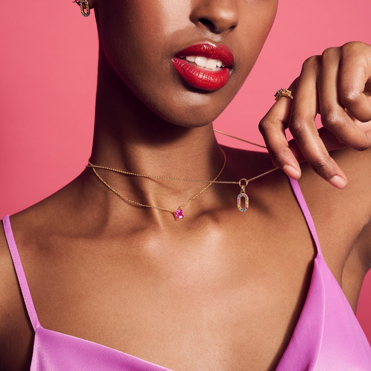 18K gold plated | Rainbow