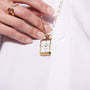 Stainless steel gold | White mother of pearl dial
