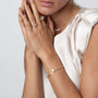 18K gold plated | White
