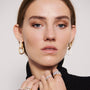 18K gold plated | White