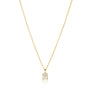 18K gold plated | White