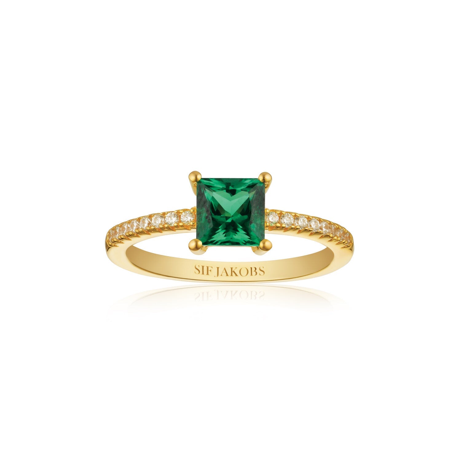 18K gold plated | Green | 52