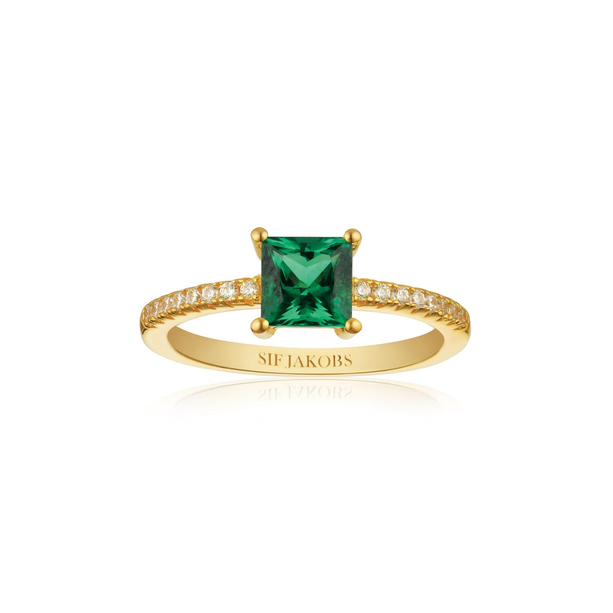 18K gold plated | Green | 52
