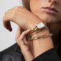 18K gold plated | Green | 16 cm