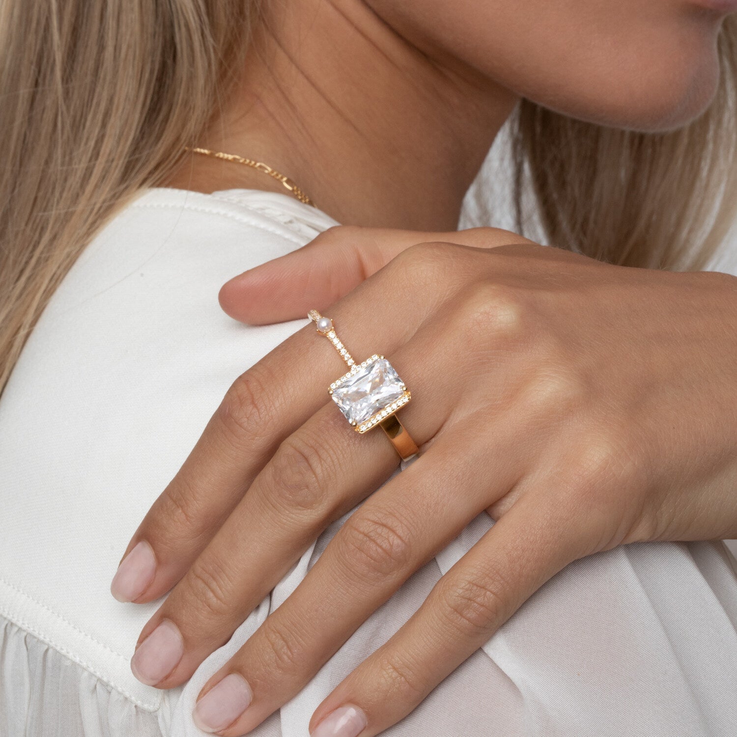 18K gold plated | White | 60, 18K gold plated | White | 58, 18K gold plated | White | 56, 18K gold plated | White | 54, 18K gold plated | White | 52