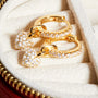 18K gold plated | White
