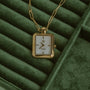 Stainless steel gold | White mother of pearl dial