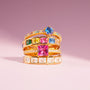 18K gold plated | Rose | 50