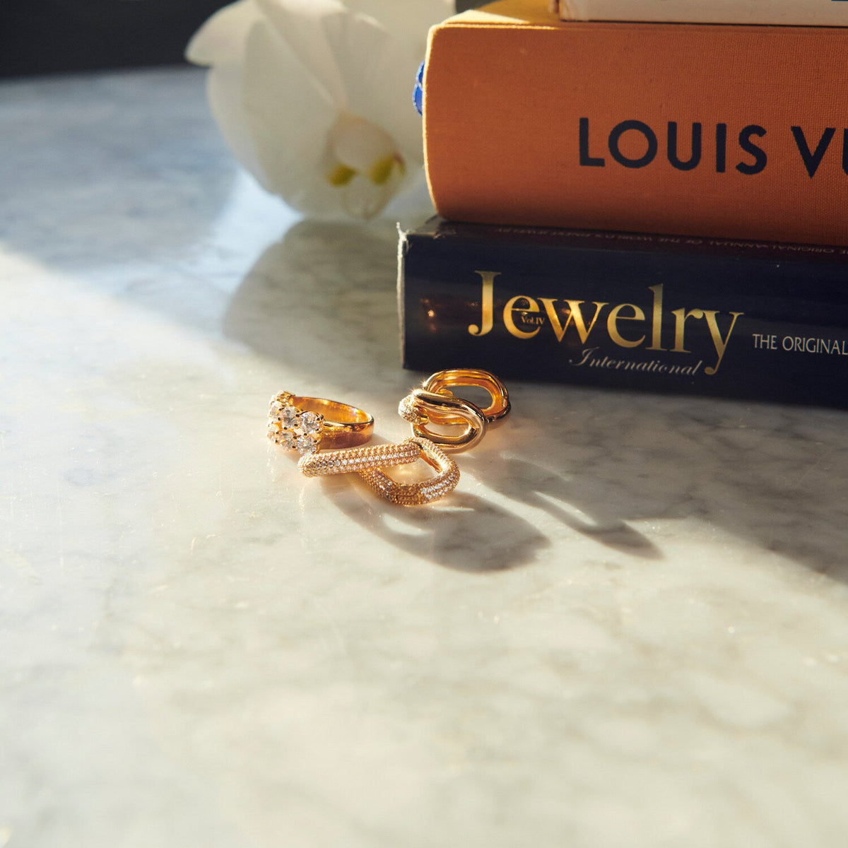 18K gold plated | White | 60, 18K gold plated | White | 58, 18K gold plated | White | 56, 18K gold plated | White | 54, 18K gold plated | White | 52