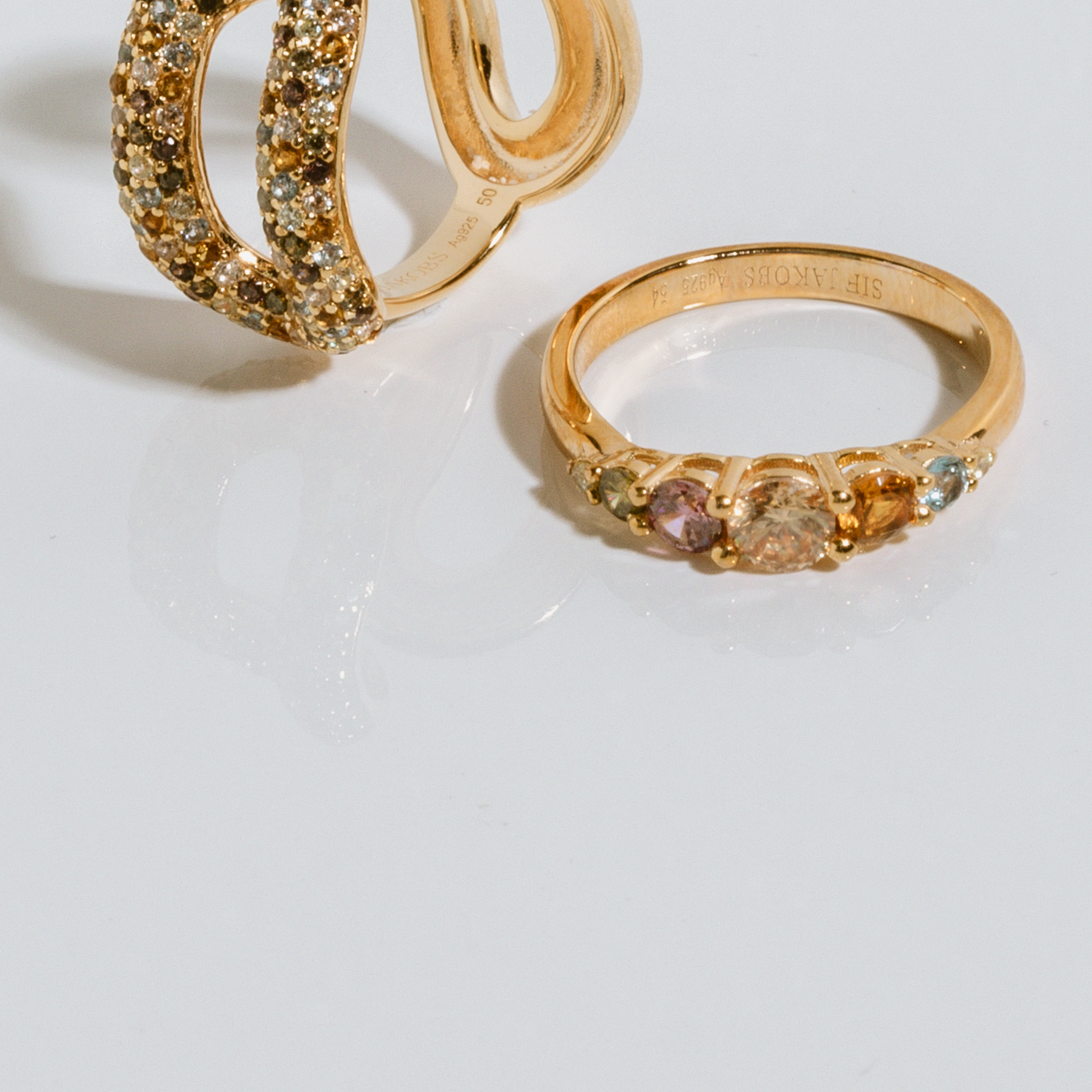 18K gold plated | Rainbow | 60, 18K gold plated | Rainbow | 58, 18K gold plated | Rainbow | 52