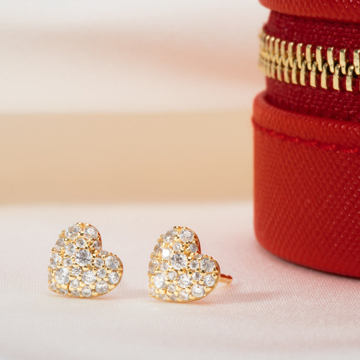 18K gold plated | White