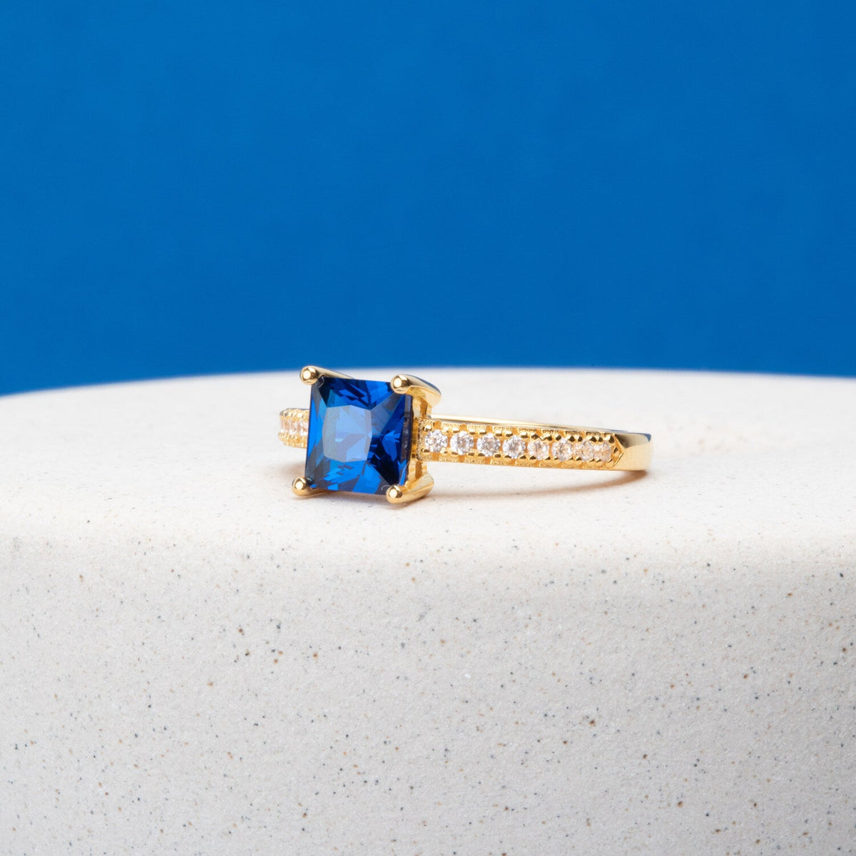 18K gold plated | Blue | 58
