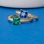 18K gold plated | Green | 52