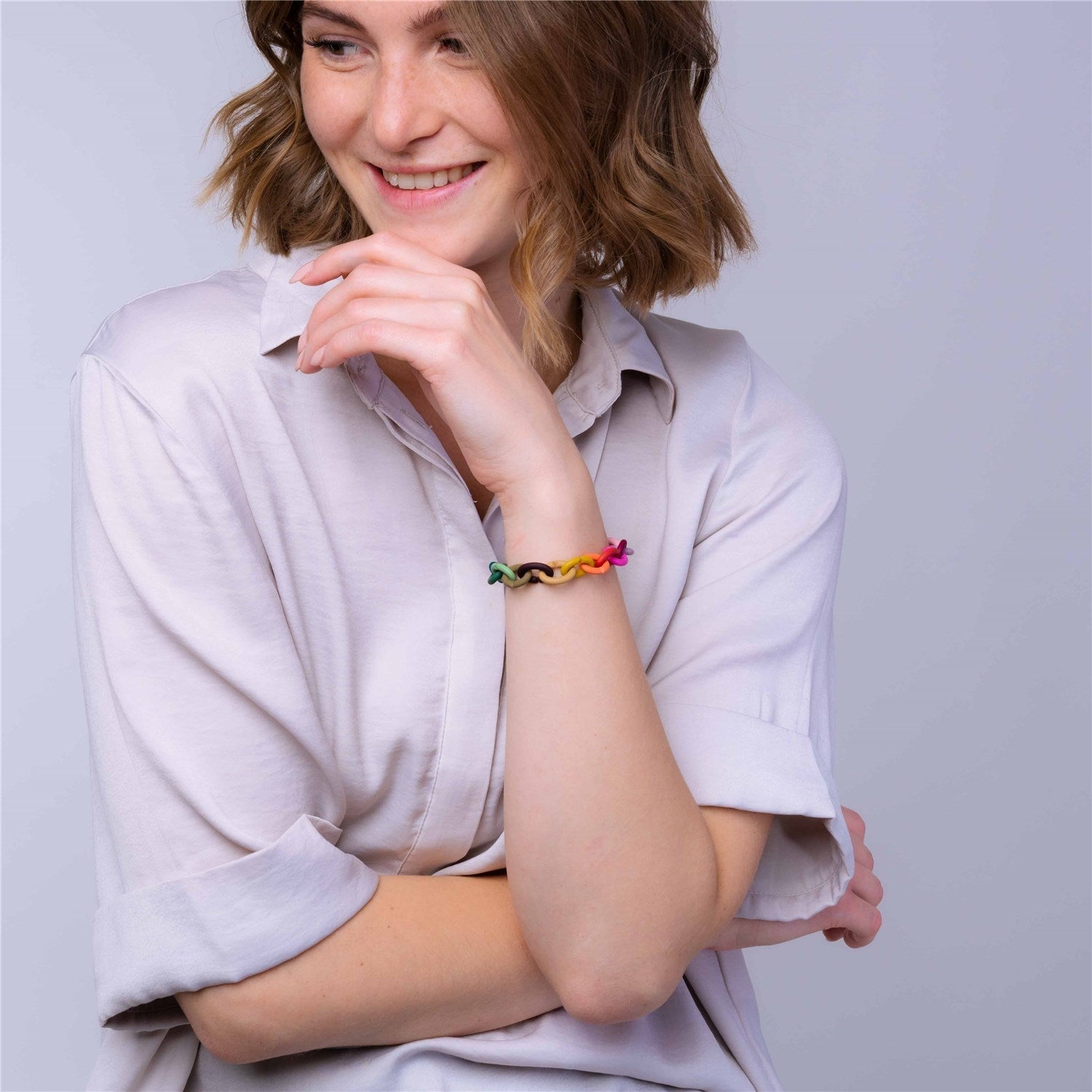 Vaivorykštė, X Jewellery sidabro apyrankės rinkinys