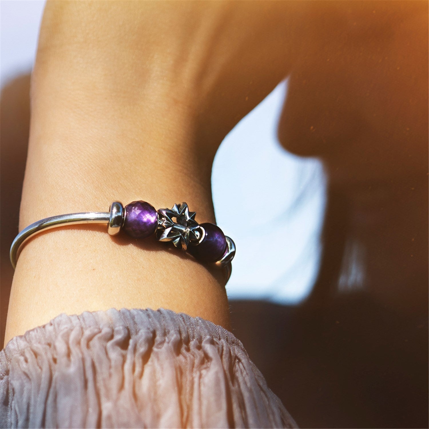 Round Amethyst Facet TSTBE-00051